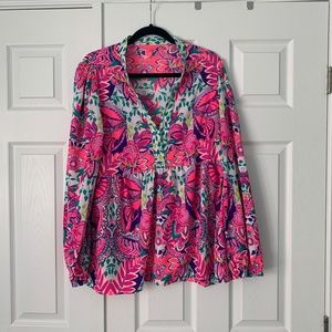 Lilly Pulitzer Winona Stretch Tunic Top